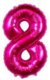 Ballon Chiffre 8 Fuchsia 35 cm Ballon Chiffre 8 Fuchsia 35