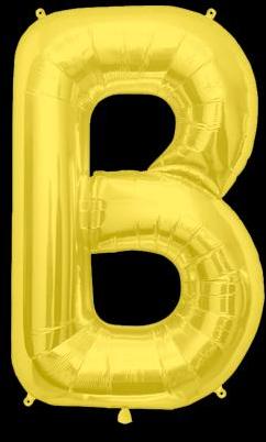 Ballon Lettre B Or 90 cm