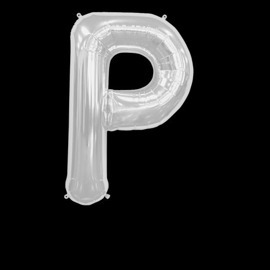 Ballon Lettre P Argent 90 cm