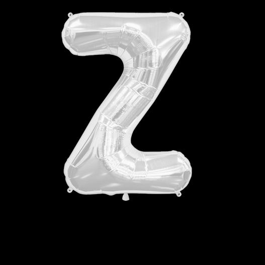 Ballon Lettre Z Argent 90 cm