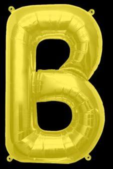 Ballon Lettre B Or 35 cm