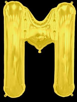 Ballon Lettre M Or 90 cm