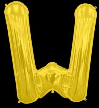 Ballon Lettre W Or 90 cm