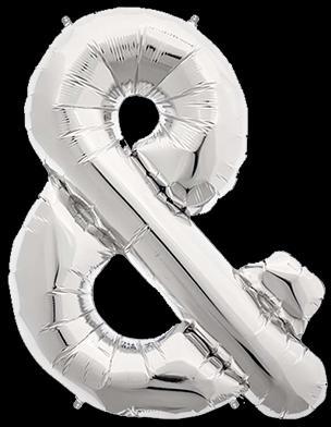 Ballon Lettre & Argent 90 cm