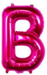 Ballon Lettre B Fuchsia 35 cm