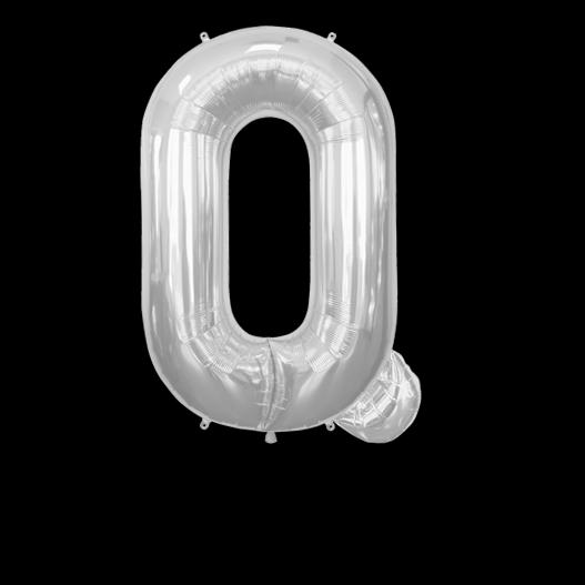 Ballon Lettre Q Argent 90 cm