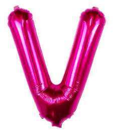 Ballon Lettre V Fuchsia 35 cm Ballon Lettre V Fuchsia 35