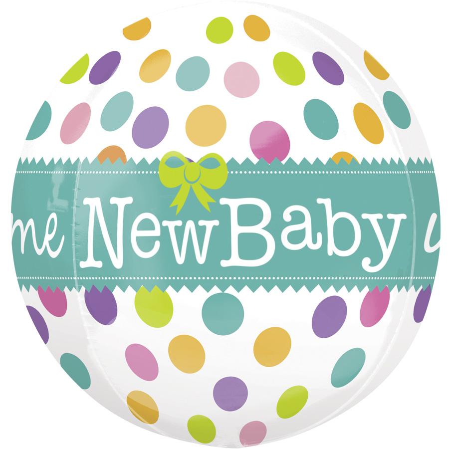 Ballon orbz Hélium New Baby