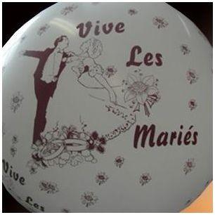 Ballon Vive les mariés XXL