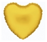 Ballon mylar coeur or