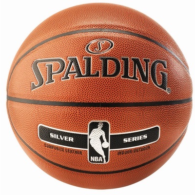 Spalding Ballon de basket NBA Silver In/Out