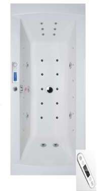 Baignoire Balneo LYLA 160 MAX - 160x75 (TV étanche