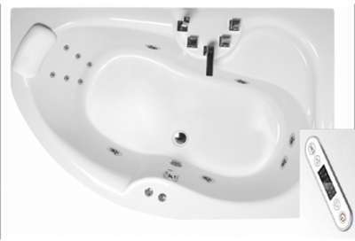 Baignoire Balneo NINA 150 MAX - 150x105 ( Angle:An