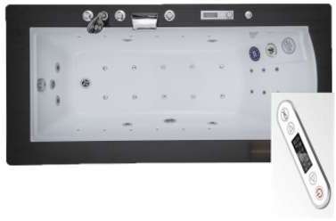 Baignoire Balneo LUXERA 185 MAX - 185x90 (TV étanc