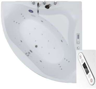 Baignoire Balneo LUNA 140 MAX - 140x140 (TV étanch