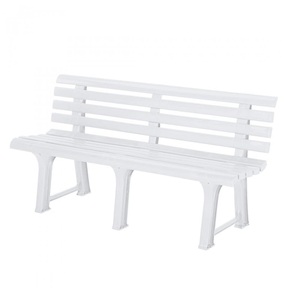 Banc de jardin Bregenz - Matériau synthétique - Bl