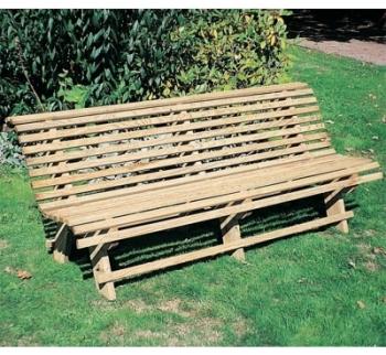 Banc de jardin CIHB Pin autoclave,