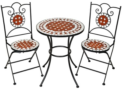 Meuble de jardin, Table de jardin acier, céramique