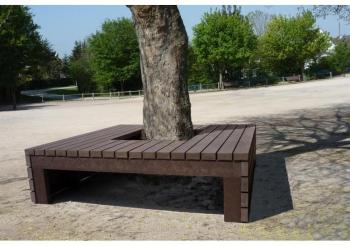 Banc dentourage darbre