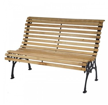 Banc de jardin en bois et fonte 122cm - DéCOSHOP26