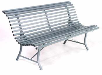 Banc de jardin 3 places en acier longueur 150cm LOUISIANE Banc de jardin 3 places en