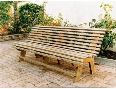 Banc de jardin en bois (2 m) Banc de jardin en bois (2