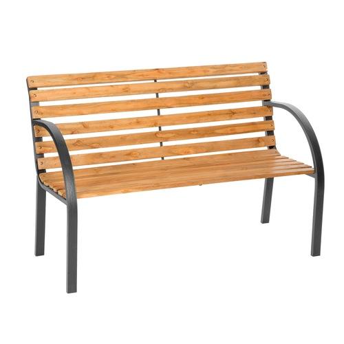 Banc de Jardin en Bois 119,5 cm x 62 cm x 83 cm de