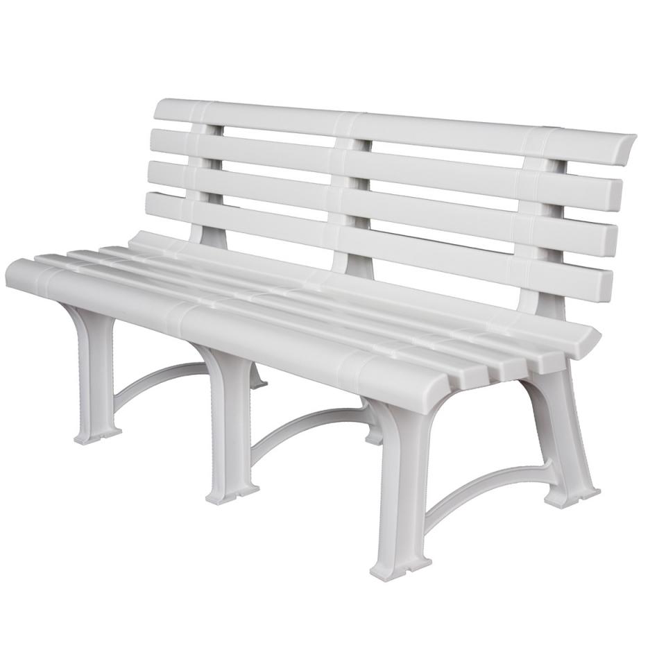 Banc de jardin Atena 149 cm - Blanc Banc de jardin Atena 149 cm