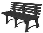 Banc de jardin 2.5 places en polypropylène ATENA A