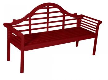 Banc de jardin 3 places en acacia FSC CAPUCINE Rouge Banc de jardin 3 places en