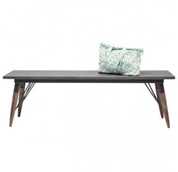 Banc design en bois aspect béton Center 150 cm Banc design en bois aspect
