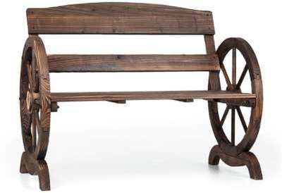 Ammergau Banc de jardin en bois de sapin roues 108 Ammergau Banc de jardin en