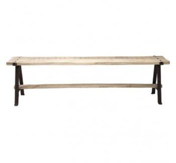 Banc design en bois de manguier Stone 165 cm Banc design en bois de manguier