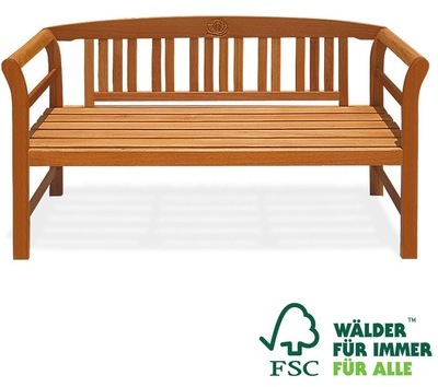 Banc de jardin ROSE 150cm - Eucalyptus Bois dur -