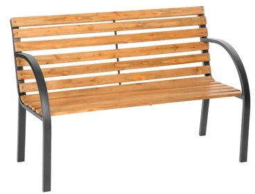 Banc de Jardin en Bois 119,5 cm x 62 cm x 83 cm de