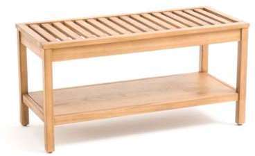 Banc de salle de bain en acacia huilé, HAUMÉA - La