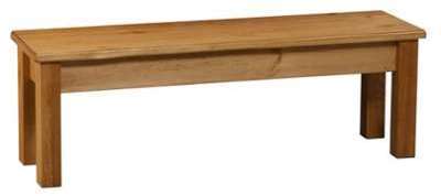 Banc rustique pin massif 140 cm - Miel
