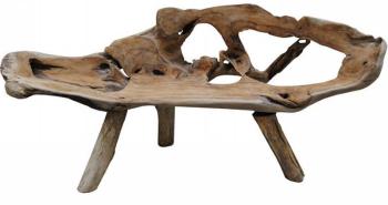 Banc teck massif brut Farmer