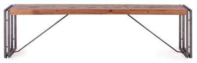 Banc en bois et métal - L167cm Banc en bois et métal - L167cm