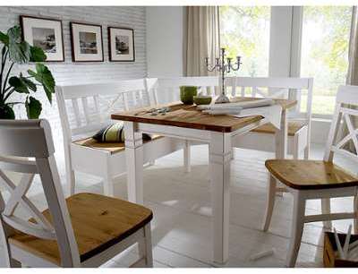 Banc dangle Fjord sans accoudoirs - Pin massif -