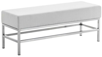 CLP Banc 3 places Tulip tissu acier inoxydable bla