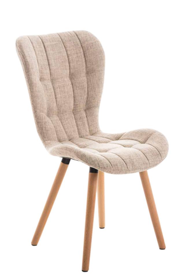 CLP Chaise de salle à manger Elda tissu natura boi