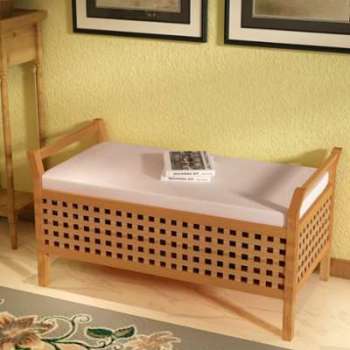 VidaXL Banc de rangement Bois noyer massif 93 x 49
