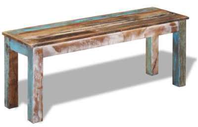 VidaXL Banc Bois massif de récupération 110 x 35 4