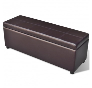 VidaXL Banc de rangement en bois Brun