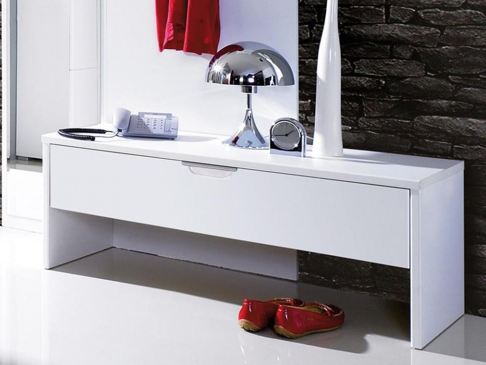 Banc moderne CALIFORNIA blanc