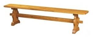 Banc Monastere Chêne Moyen. Pied Lyre.
