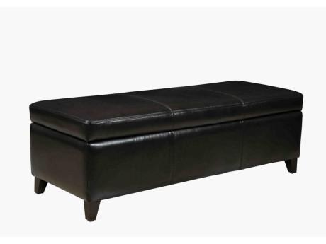 Banc coffre simili COSTA - Chocolat