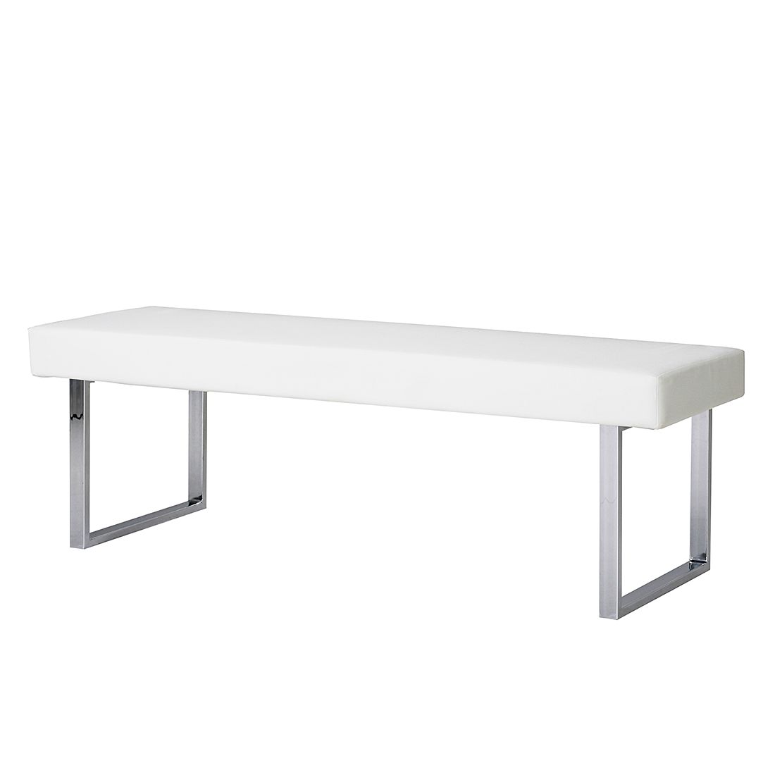 Banc Eléganta - Cuir synthétique blanc