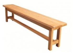 Banc Chêne Clair. Pied Carre